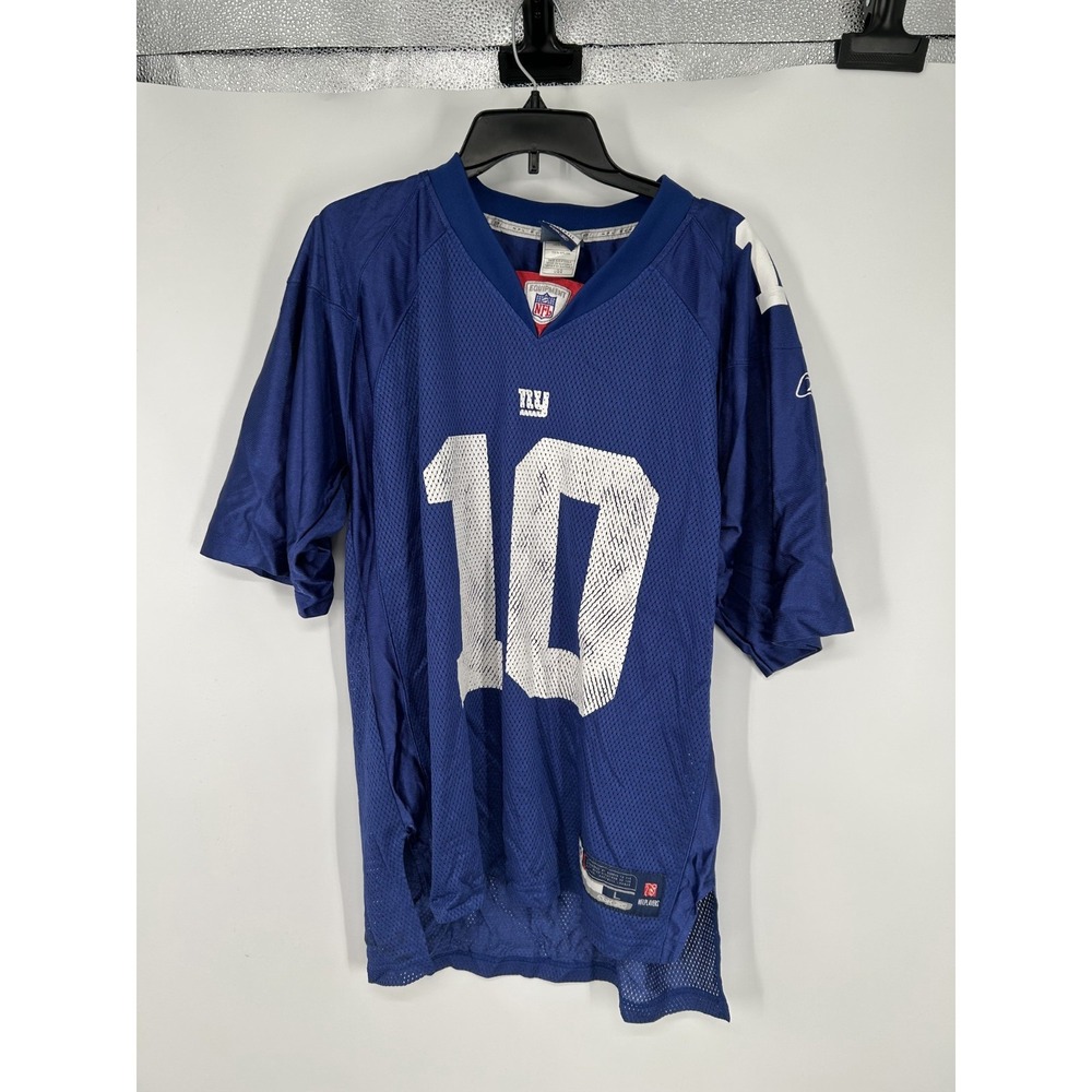 Reebok New York Giants‎ #10 Eli Manning Jersey Mens Large Blue NFL Football